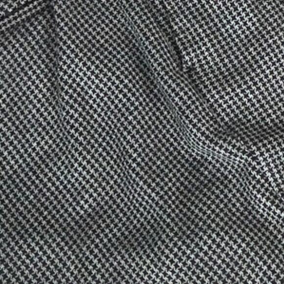 Theory Womens Houndstooth Pants 10 Black Gray Plaid Crop Trousers Academia Twee - Picture 7 of 10